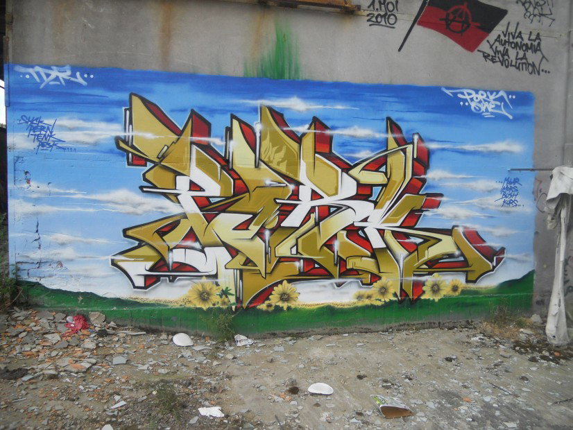 Graffiti Wall in Hansestadt Salzwedel - Photo by COLLECTOR - Pork, TDR, Salzwedel (2011)