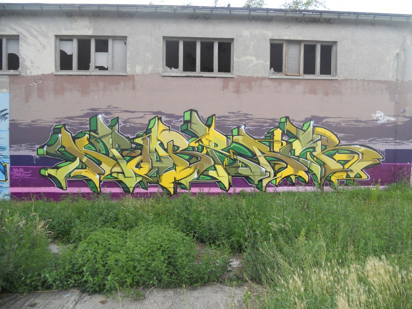 Graffiti Wall in Hansestadt Salzwedel - Photo by COLLECTOR - Mobar, Pork, TDR (2011)