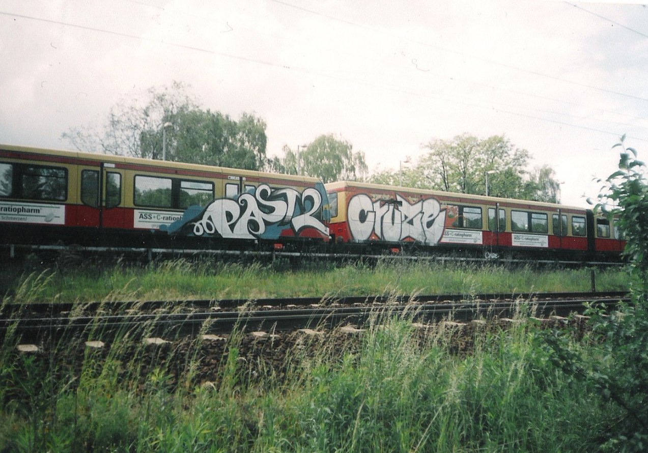 Graffiti Train in Berlin - Photo by COLLECTOR - Past, Past2, Cruze (2000)