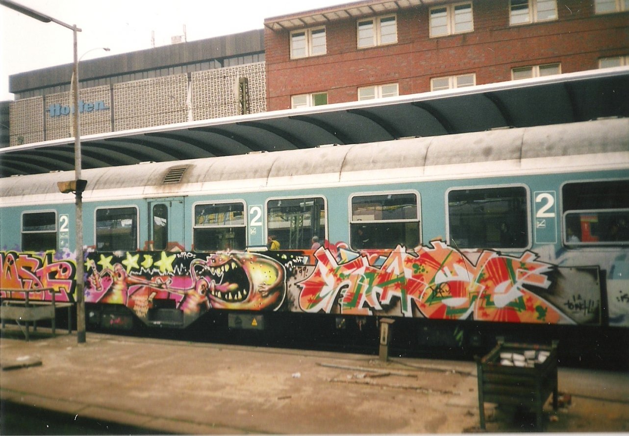 Graffiti Train in Hamburg - Photo by COLLECTOR - Pcpro, Rage, DSF