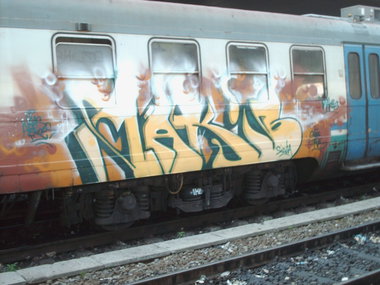 Graffiti Train in Rome - Photo by COLLECTOR - Maki6, Rome