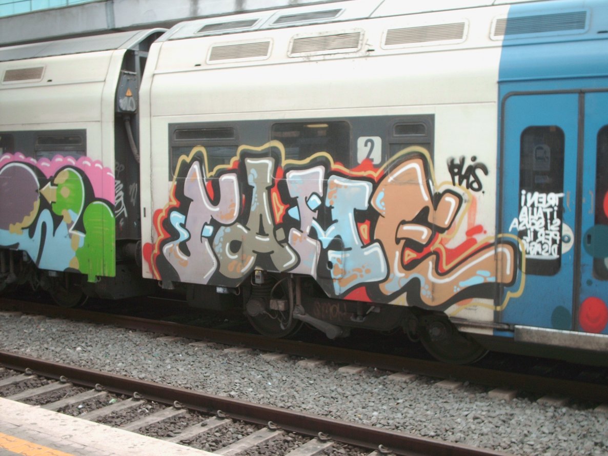 Graffiti Train in Rome - Photo by COLLECTOR - Fame, Rome