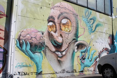 Graffiti Wall in Berlin - Photo by COLLECTOR - Shadow, Gino, Fuchs (2012)