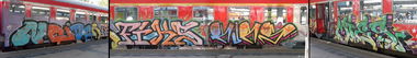 Graffiti Train in Brunswick - Photo by COLLECTOR - Neid, Neider, Fiks (2011)