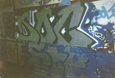 Graffiti Bombing in Berlin - Photo by COLLECTOR - Doc, GHS, Berlin (1994)
