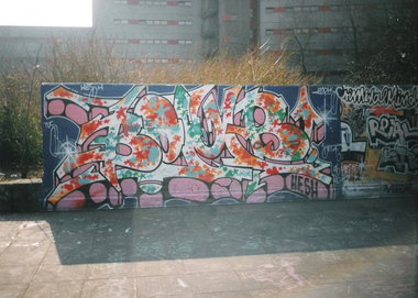 Graffiti Wall in Berlin - Photo by COLLECTOR - Bomb, Berlin (1996)