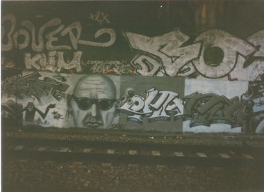 Graffiti Bombing in Berlin - Photo by COLLECTOR - Karoi, Heat, Bover