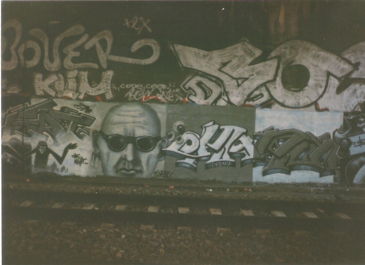 Graffiti Bombing in Berlin - Photo by COLLECTOR - Karoi, Heat, Bover