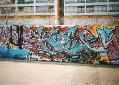 Graffiti Wall in Berlin - Photo by COLLECTOR - Kos, CMD, Berlin (1996)