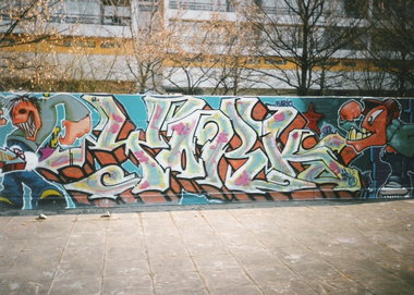 Graffiti Wall in Berlin - Photo by COLLECTOR - York, Shek, Berlin (1996)