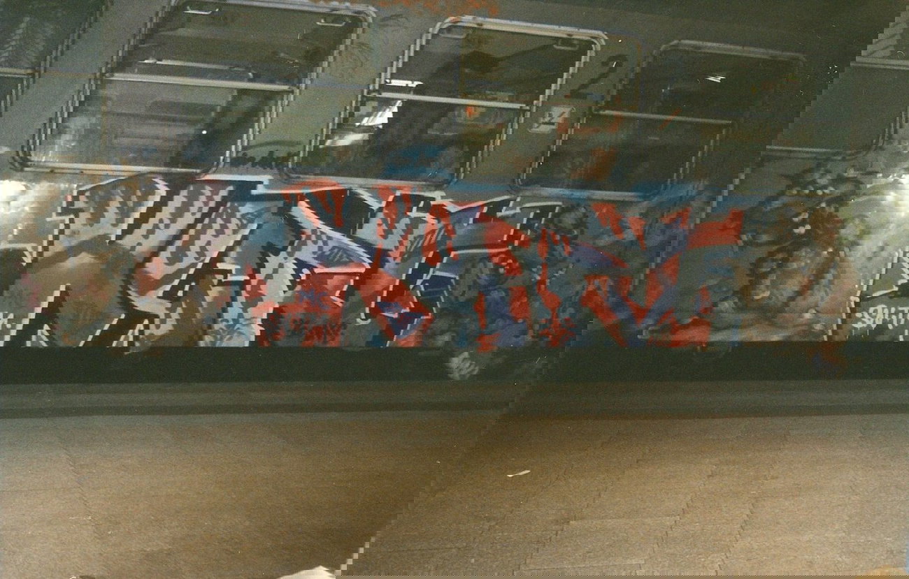 Graffiti Train in Hamburg - Photo by COLLECTOR - Kart, SN, TM (1996)