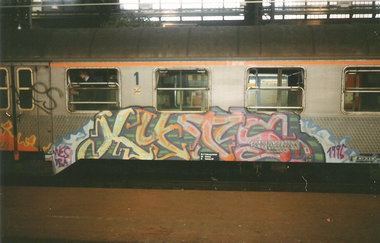 Graffiti Train in Hamburg - Photo by COLLECTOR - Kyts, WES, DBA (1995)