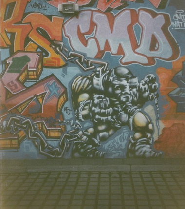 Graffiti Wall in Berlin - Photo by COLLECTOR - Shek, CMD, Berlin (1995)