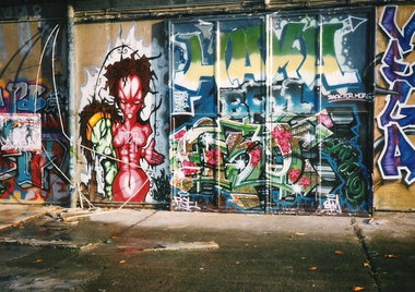 Graffiti Wall in Berlin - Photo by COLLECTOR - Fist, BFM, Haka