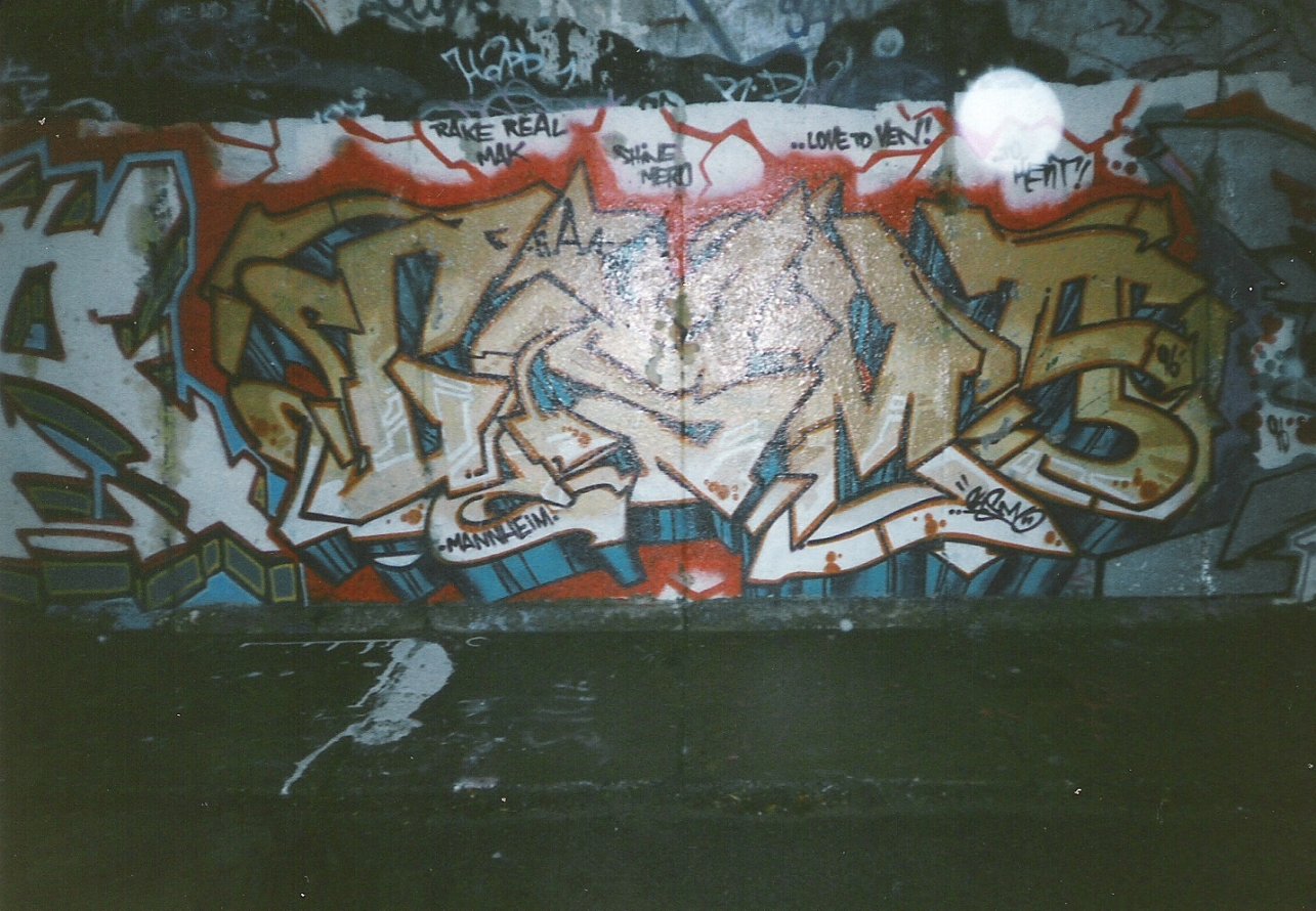 Graffiti Wall in Berlin - Photo by COLLECTOR - Gismo, SAA, Mannheim (1996)