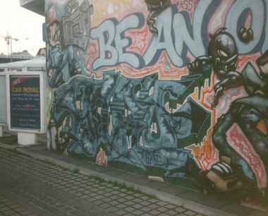 Graffiti Wall in Berlin - Photo by COLLECTOR - Hero, GHS, CMD (1995)