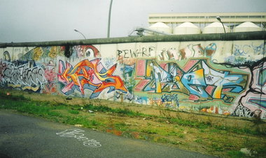 Graffiti Wall in Berlin - Photo by COLLECTOR - Kaos, Poet, GFA