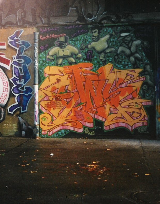 Graffiti Wall in Berlin - Photo by COLLECTOR - Tiws, Los, Angeles (1997)