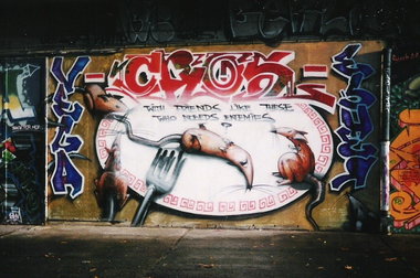 Graffiti Wall in Berlin - Photo by COLLECTOR - Vega, Cros, Esher