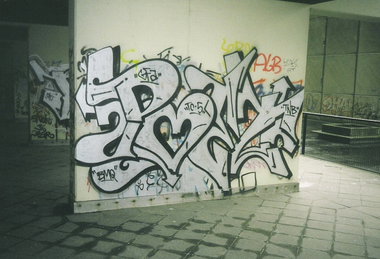 Graffiti Bombing in Berlin - Photo by COLLECTOR - Poet, BMQ, TC5