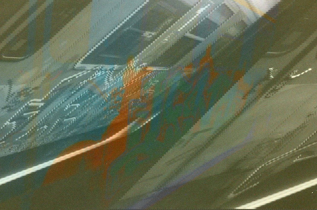 Graffiti Train in Hannover - Photo by COLLECTOR - Lens, PCS, Hannover (1998)