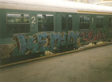 Graffiti Train in Hannover - Photo by COLLECTOR - Kenia, Hannover (1999)