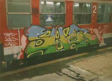 Graffiti Train in Hannover - Photo by COLLECTOR - Sher, Hannover (1999)