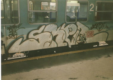 Graffiti Train in Hannover - Photo by COLLECTOR - Sker, BTR, CK (1999)