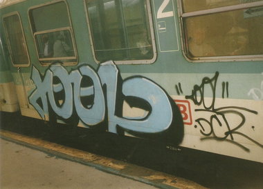 Graffiti Train in Hannover - Photo by COLLECTOR - Tool, DCR, Hannover (1999)