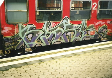 Graffiti Train in Hamburg - Photo by COLLECTOR - Bars, SBA, Hamburg (2000)