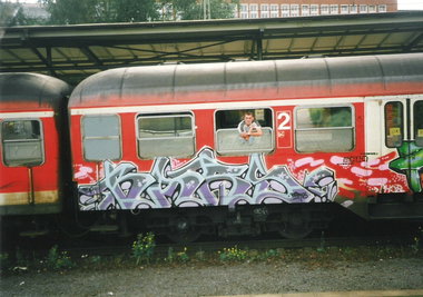 Graffiti Train in Hamburg - Photo by COLLECTOR - Bars, SBA, Hamburg (2000)