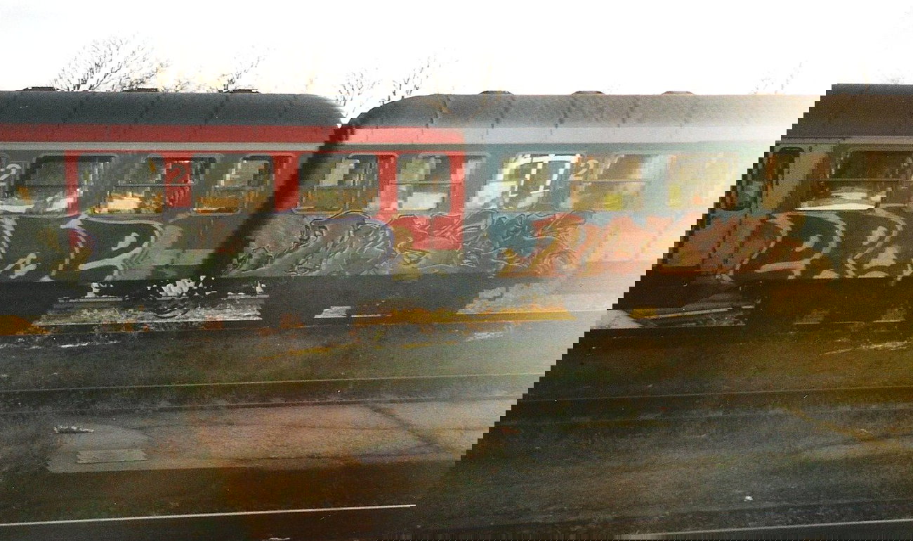 Graffiti Train in Hamburg - Photo by COLLECTOR - Erase, Moses, Hamburg (2000)