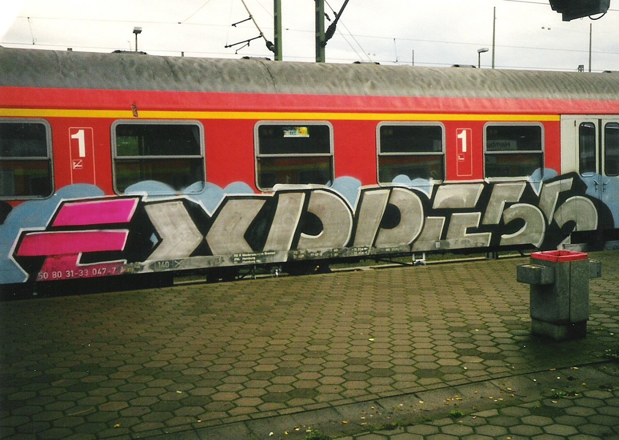 Graffiti Train in Hamburg - Photo by COLLECTOR - Express, Hamburg (2000)