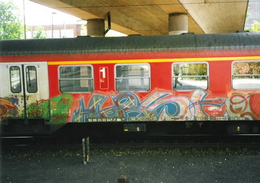 Graffiti Train in Hamburg - Photo by COLLECTOR - Horst, Hamburg (2000)