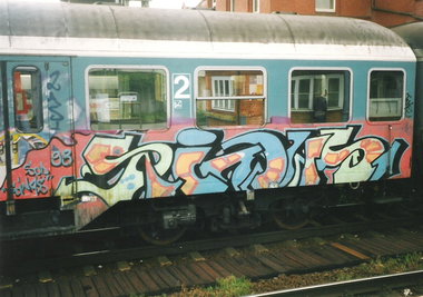 Graffiti Train in Hamburg - Photo by COLLECTOR - SInus, Hamburg (1998)