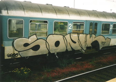 Graffiti Train in Hamburg - Photo by COLLECTOR - Sonik, SF, Hamburg (2000)