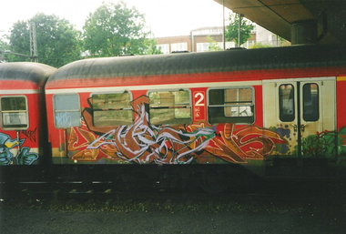 Graffiti Train in Hamburg - Photo by COLLECTOR - Hamburg (2000)