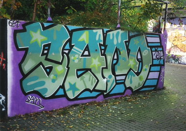 Graffiti Wall in Hamburg - Photo by COLLECTOR - Sam, Hamburg (2000)