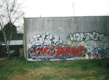 Graffiti Bombing in Hamburg - Photo by COLLECTOR - Blis, Wordz, Words
