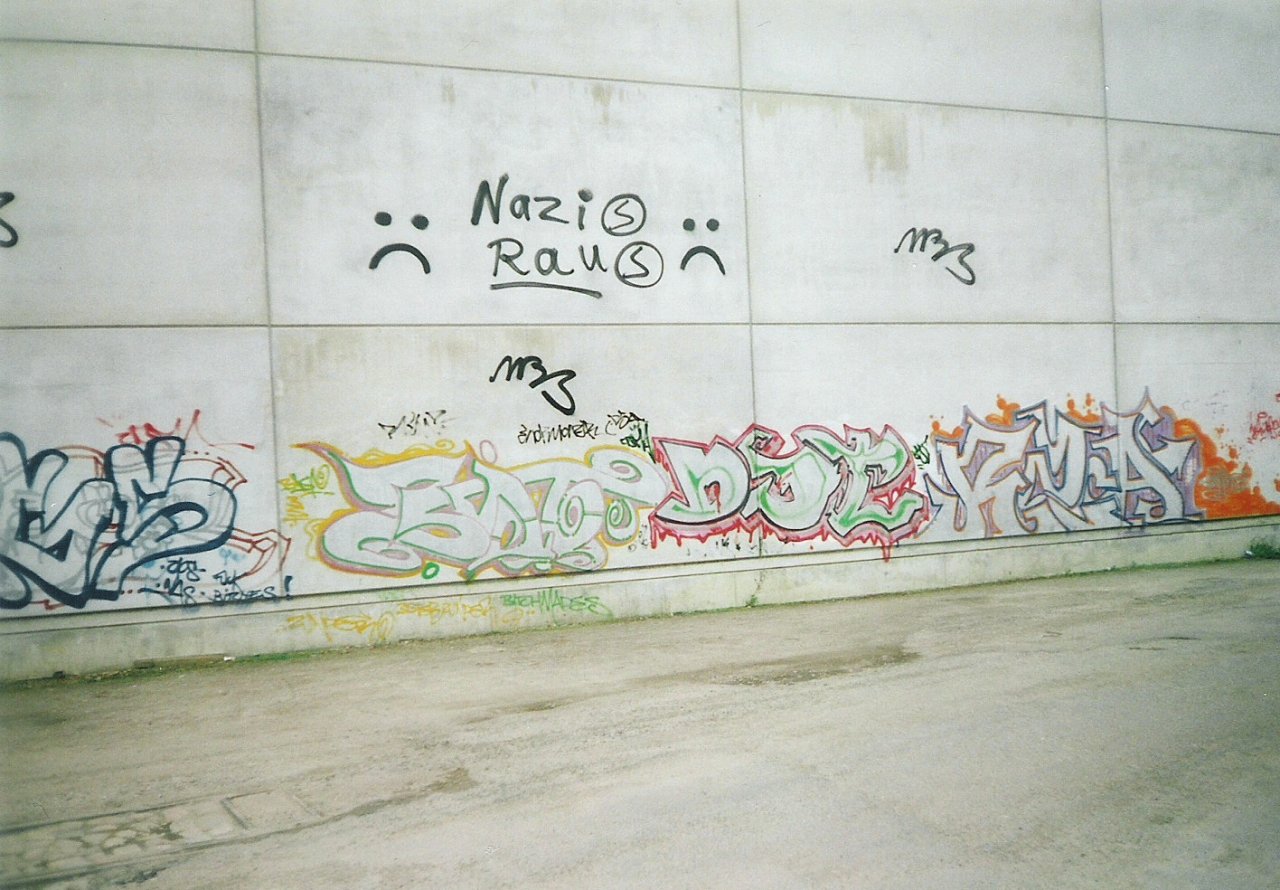 Graffiti Bombing in Hamburg - Photo by COLLECTOR - 3ST, DST, RZA