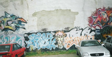 Graffiti Bombing in Hamburg - Photo by COLLECTOR - Resh, Hawk, IBK