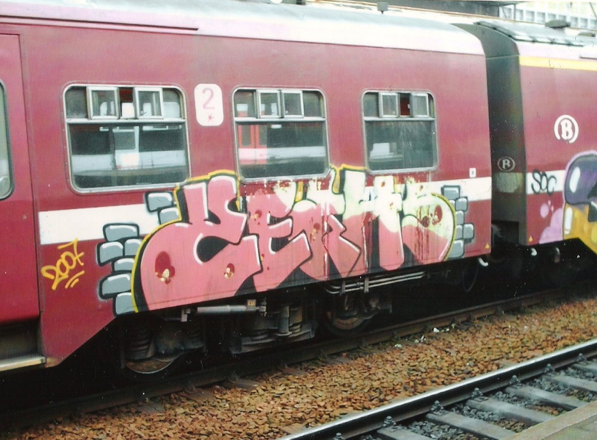 Graffiti Train in Brussels - Photo by COLLECTOR - Belgium (2007)