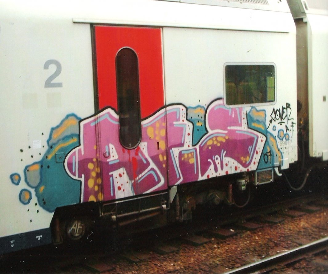 Graffiti Train in Brussels - Photo by COLLECTOR - AFS, AF, Cover (2007)