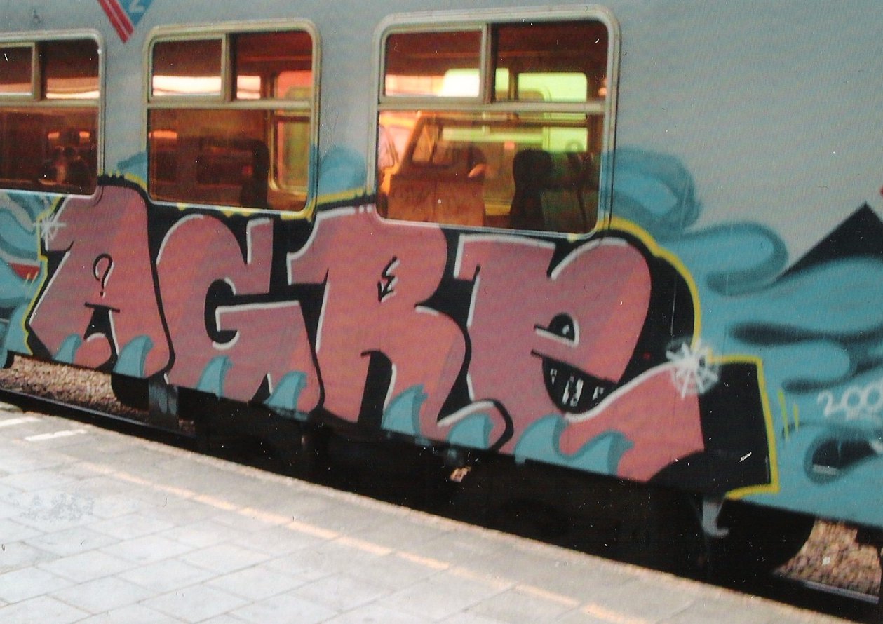 Graffiti Train in Brussels - Photo by COLLECTOR - Agre, Belgium (2007)