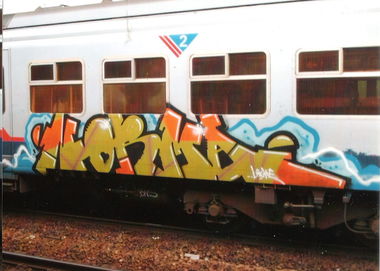 Graffiti Train in Brussels - Photo by COLLECTOR - Norma, Belgium (2007)