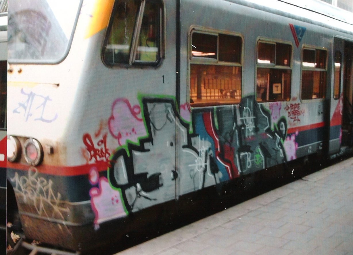 Graffiti Train in Brussels - Photo by COLLECTOR - Belgium (2007)
