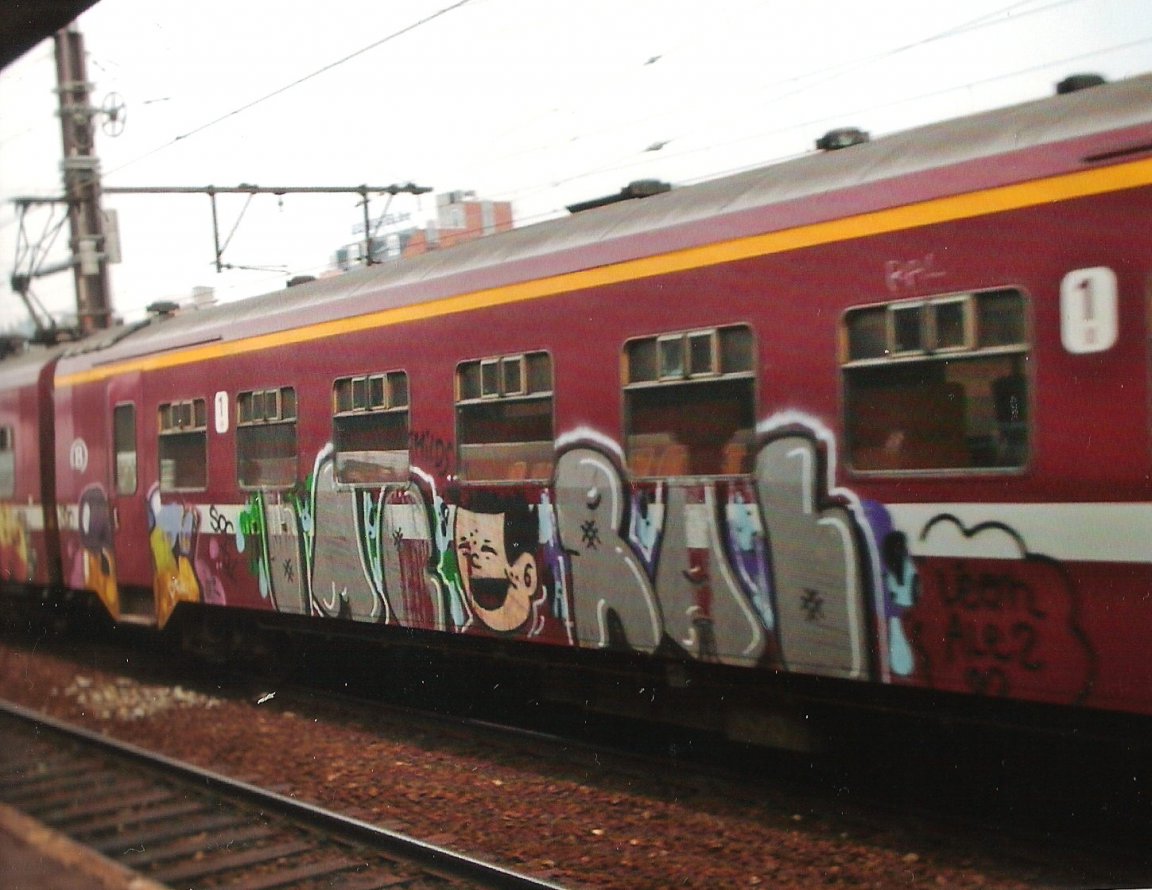 Graffiti Train in Brussels - Photo by COLLECTOR - Belgium (2007)
