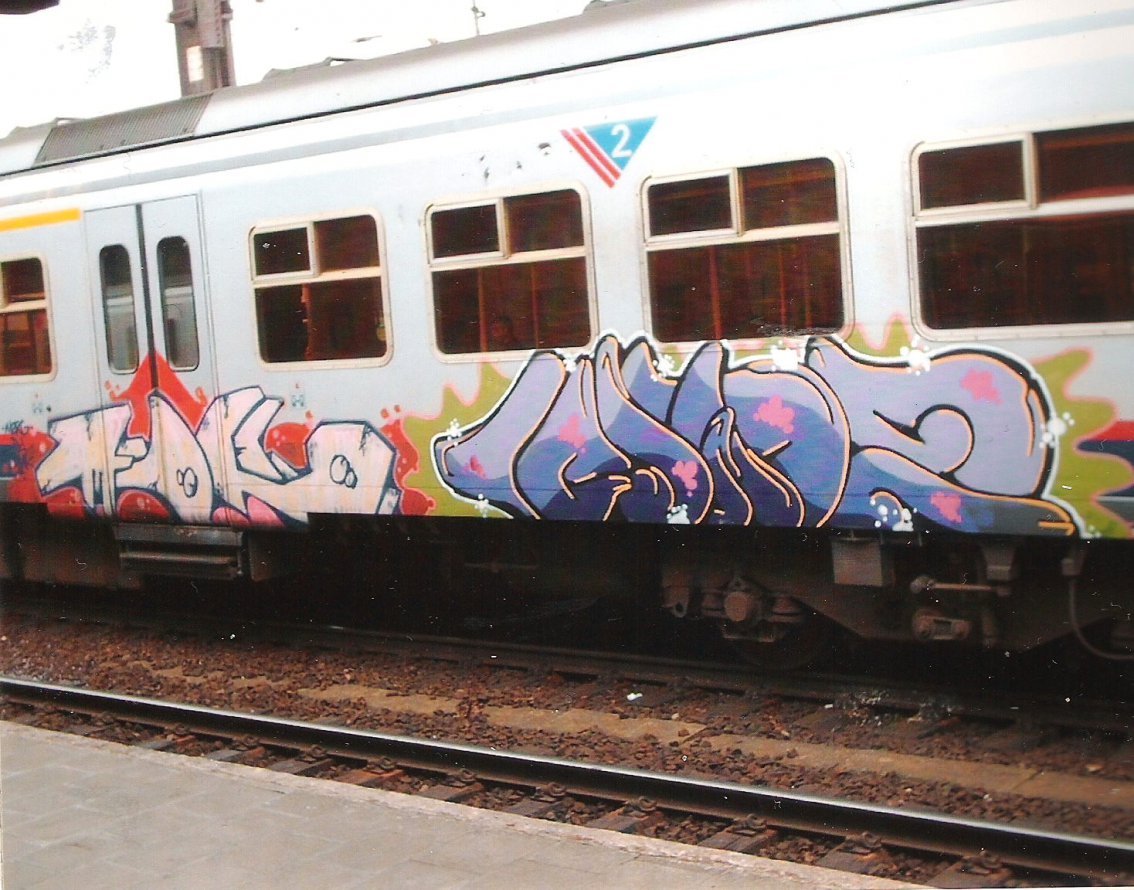 Graffiti Train in Brussels - Photo by COLLECTOR - Belgium (2007)