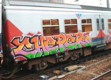 Graffiti Train in Brussels - Photo by COLLECTOR - Cheper, Belgium (2007)