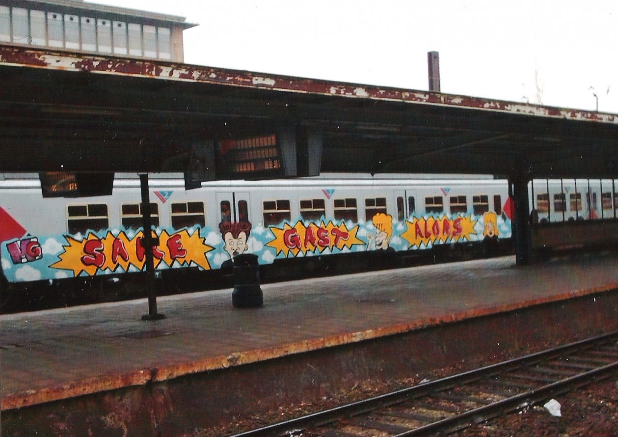 Graffiti Train in Brussels - Photo by COLLECTOR - Gast, Alors, Belgium (2007)